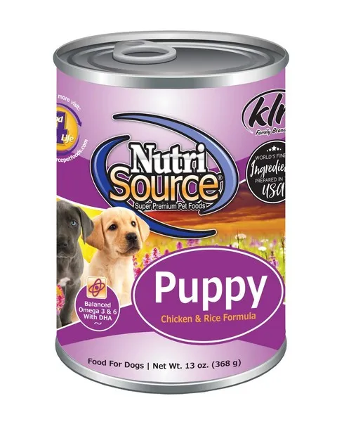 12/13 oz. Nutrisource Puppy Chicken & Rice Canned - Health/First Aid